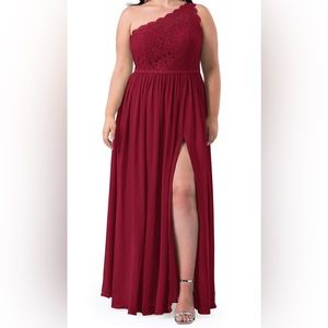 Floor length formal dress plus size